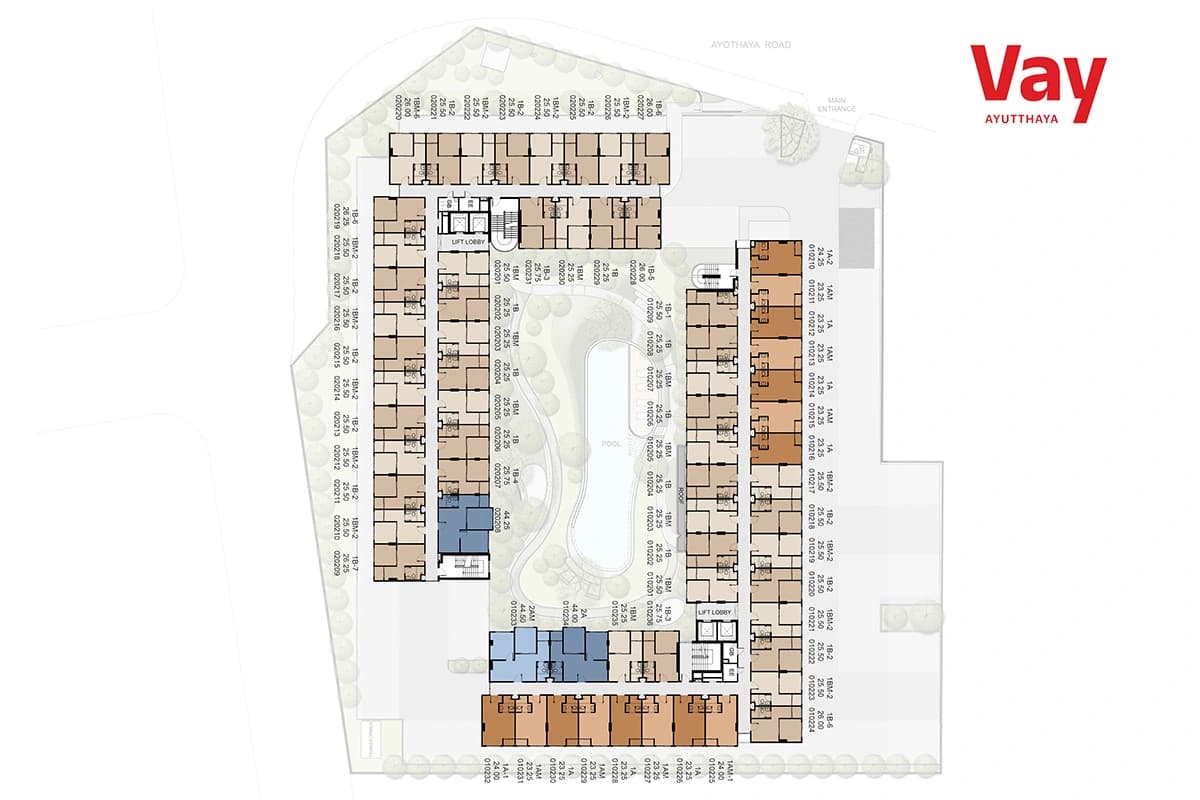 เวย์ อยุธยา คอนโดอยุธยา ใกล้ห้างเซ็นทรัล อยุธยา เพียง 2 นาที 4